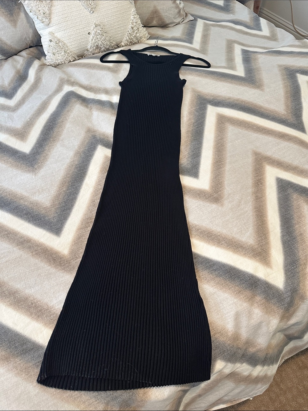 Splendid Black Ribbed Tank Dress - Picture 4 of 4